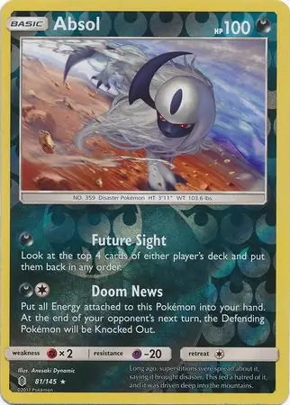 Guardians Rising Absol #81/145 reverse holo